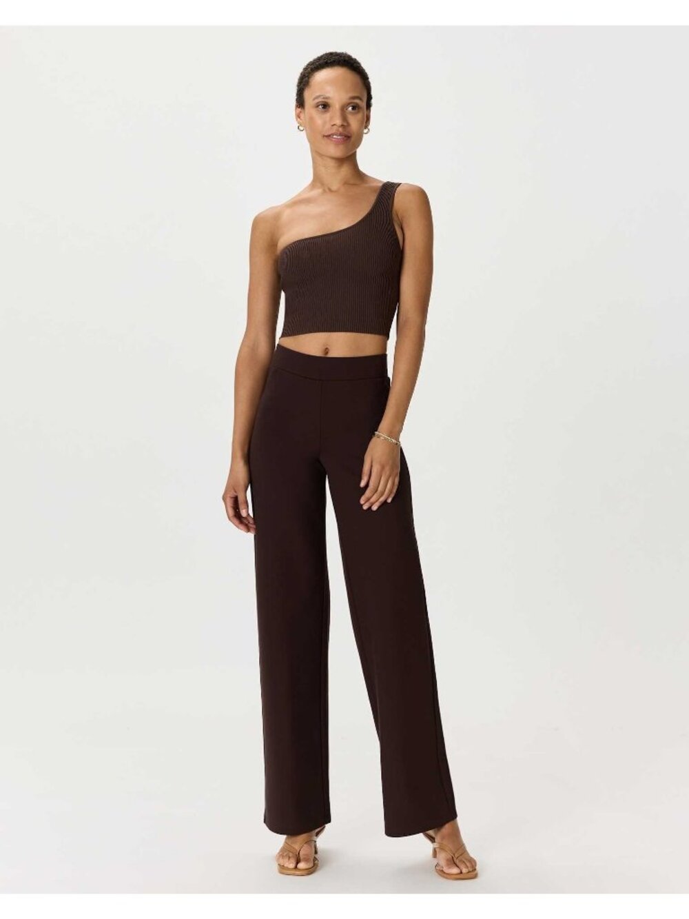 NEW Quince Ultra-Stretch Ponte Wide Leg Trouser 12 Minimalist Corpcore Pants L